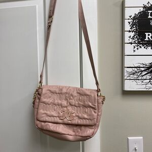 Juicy Couture Pink Crossbody Bag with Textured Design